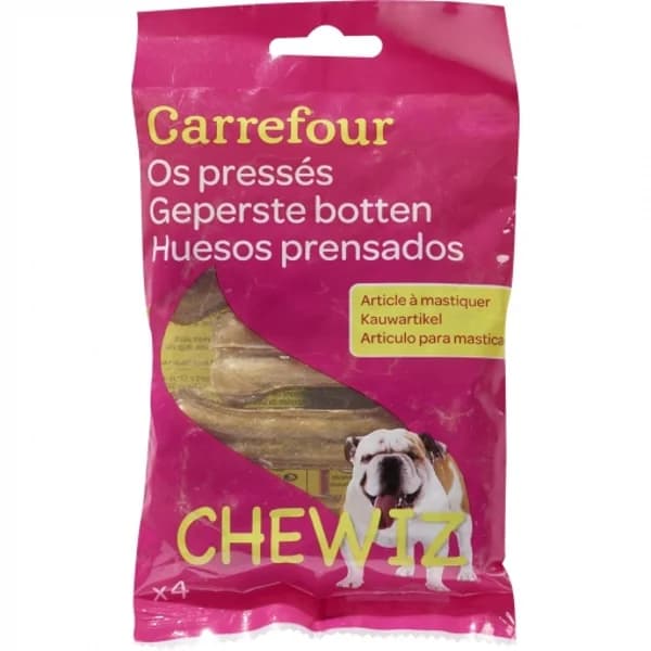 Snacks de buey para perro Carrefour 4 unidades - 4.02 ud - Imagen del producto en Findit