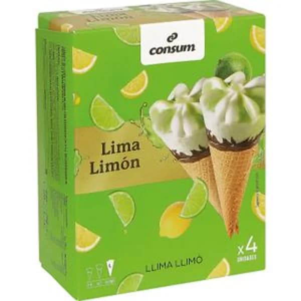 Cono Lima Limón 4x74 gr - 0.3 kg - Imagen del producto en Findit