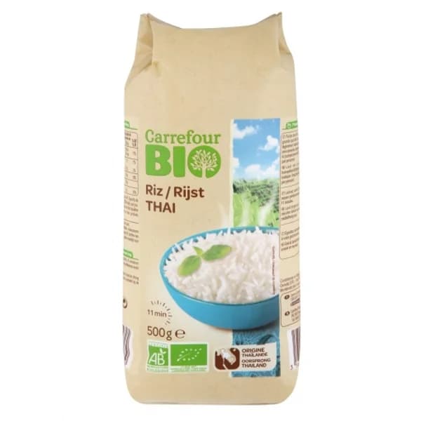 Arroz Thai Carrefour Bio 500 g. - 0.5 kg - Imagen del producto en Findit