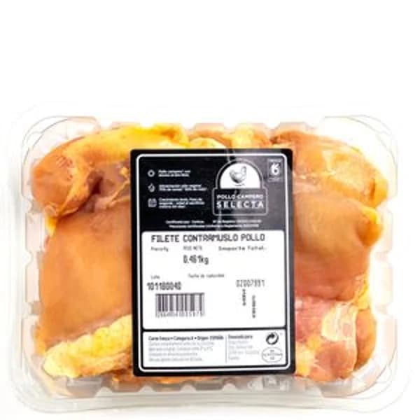 Filete contramuslo de pollo bandeja (550 g aprox) - 1 kg - Imagen del producto en Findit