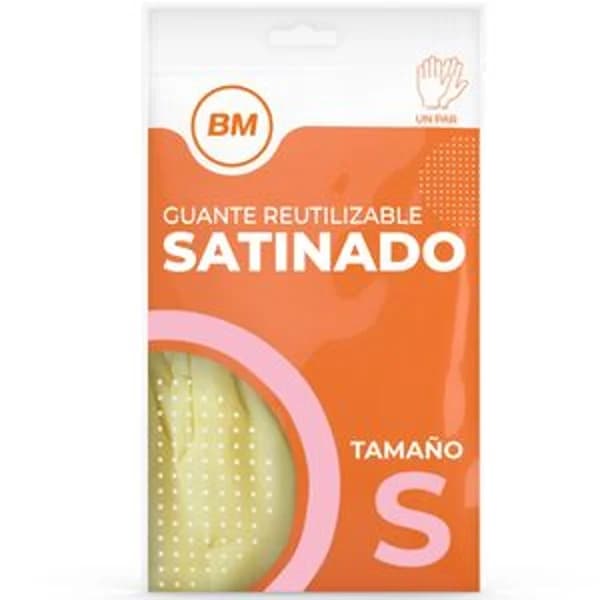 Guantes de goma satinados talla S 1 par - 1 ud - Imagen del producto en Findit