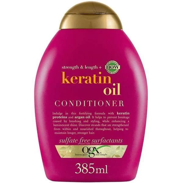 Acondicionador con aceite de keratina OGX, bote 385 ml - 1 ud - Imagen del producto en Findit