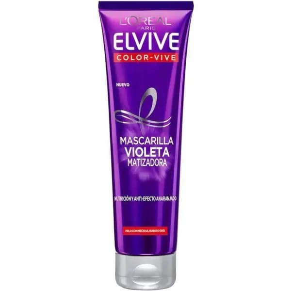 Mascarilla matizadora violeta ELVIVE, tubo 150 ml - 1 ud - Imagen del producto en Findit