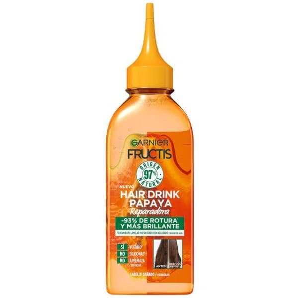 Hair drink papaya reparadora FRUCTIS, bote 200 ml - 0.2 l - Imagen del producto en Findit