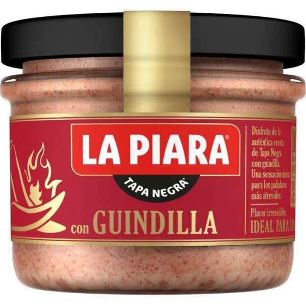 Paté de guindilla LA PIARA TAPA NEGRA, frasco 110 g - 1 ud - Imagen del producto en Findit
