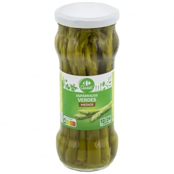 Espárragos verdes Classic Carrefour 190 g. - 0.19 kg - Imagen del producto en Findit