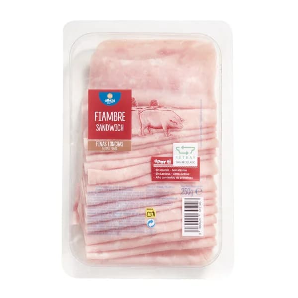 Fiambre Sandwich de Loncha fina 250 G - 0.25 kg - Imagen del producto en Findit