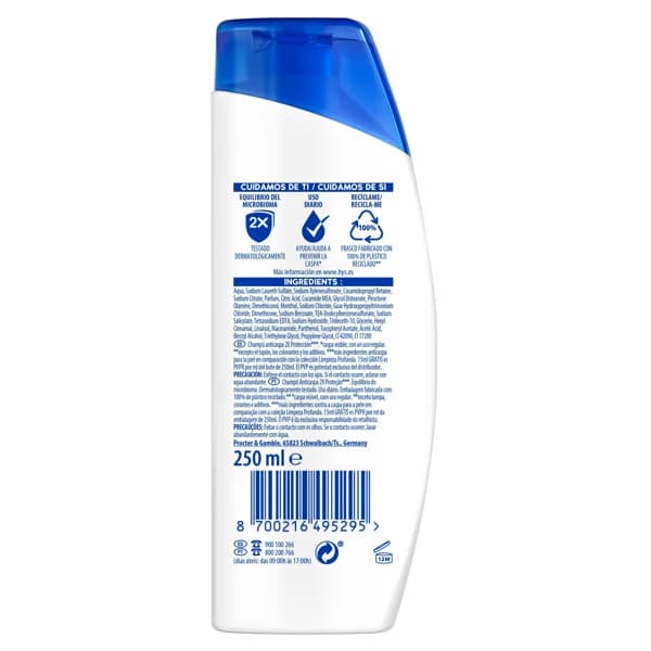 Champu Menthol 235+15 ML - 0.25 l - Imagen del producto en Findit