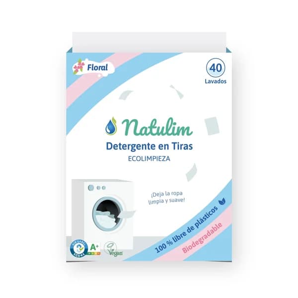Detergente Tiras Floral 40 Dosis - 1 ud - Imagen del producto en Findit