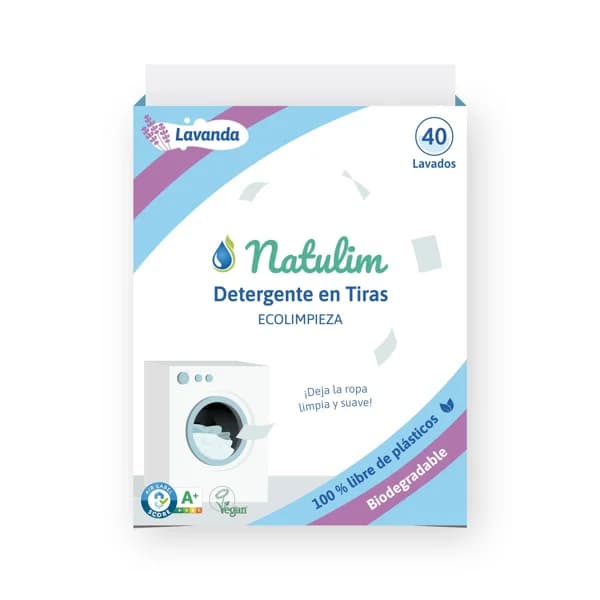 Detergente Tiras Lavanda 40 Dosis - 1 ud - Imagen del producto en Findit