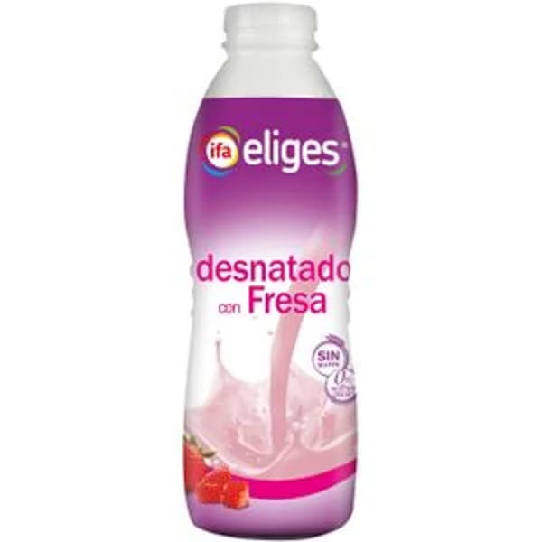 Yogur líquido desnatado con fresa 1 l - 1 l - Imagen del producto en Findit