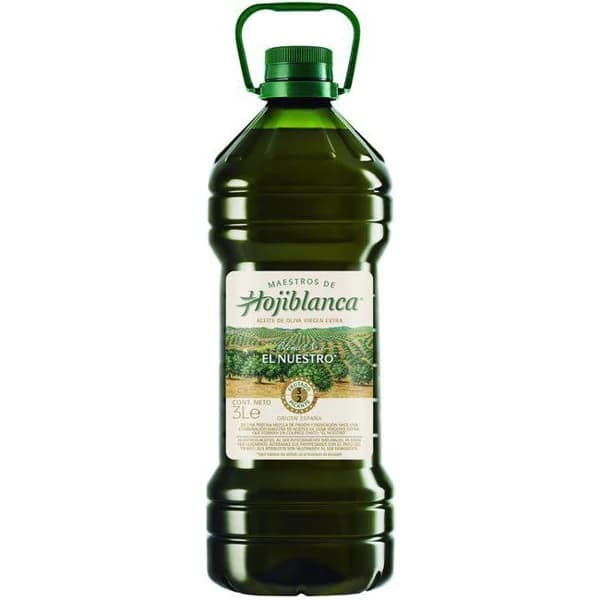 Aceite de oliva virgen extra HOJIBLANCA, garrafa 3 litros - 3 l - Imagen del producto en Findit