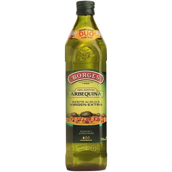 Aceite de oliva virgen extra arbequina BORGES, botella 75 cl - 0.75 l - Imagen del producto en Findit