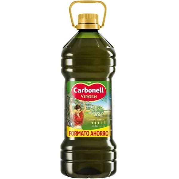 Aceite de oliva virgen CARBONELL, garrafa 3 litros - 3 l - Imagen del producto en Findit