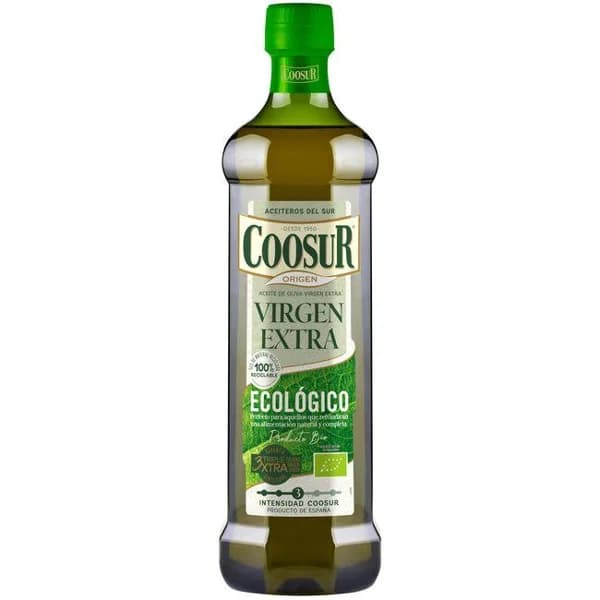 Aceite de oliva virgen extra eco COOSUR, botella 1 litro - 1 l - Imagen del producto en Findit
