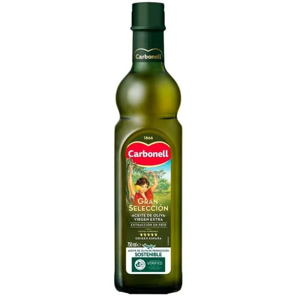 Aceite de oliva v. extra CARBONELL G. SELECCIÓN, botella 75 cl - 0.75 l - Imagen del producto en Findit