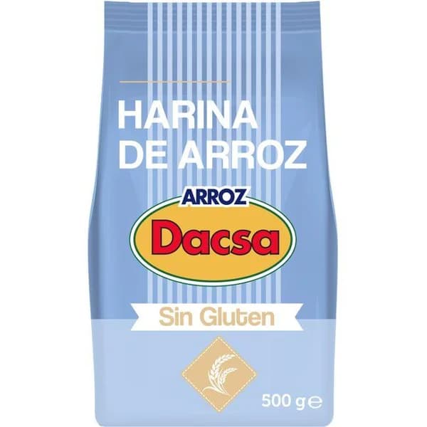 Harina de arroz DACSA, paquete 500 g - 0.5 kg - Imagen del producto en Findit