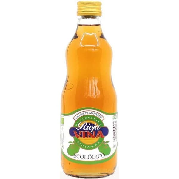 Vinagre de manzana ecológica RIOJAVINA, botella 500 ml - 0.5 l - Imagen del producto en Findit