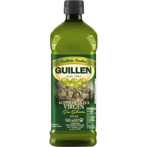 Aceite de oliva virgen GUILLEN GRAN SELECCIÓN, botella 50 cl - 0.5 l - Imagen del producto en Findit