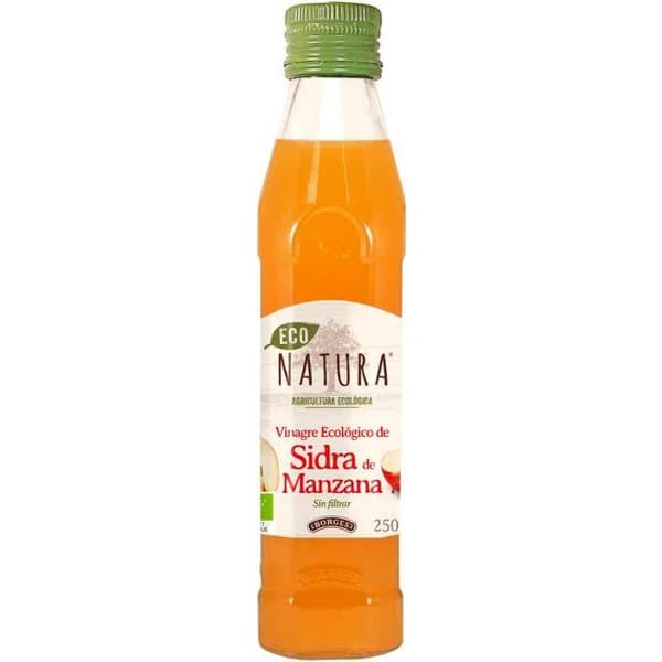 Vinagre de sidra de manzana BORGES ECO NATURA, botella 25 cl - 0.25 l - Imagen del producto en Findit