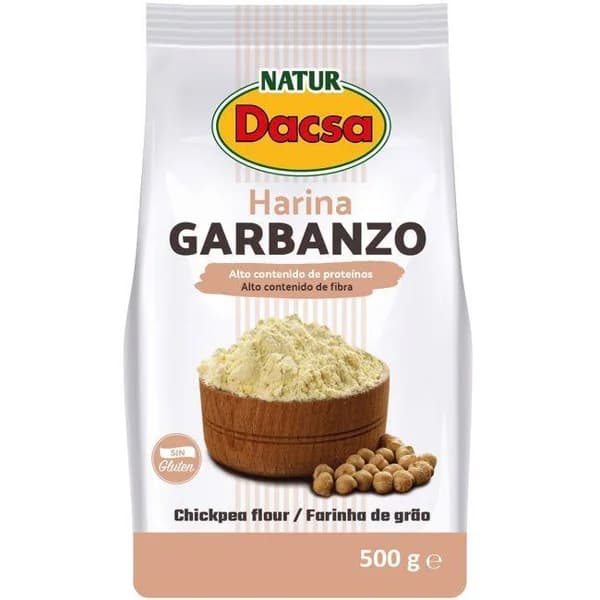 Harina de garbanzos NATUR DACSA, paquete 500 g - 0.5 kg - Imagen del producto en Findit