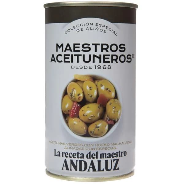 Aceituna receta maestro andaluz M. ACEITUNEROS, lata 185 g - 0.18 kg - Imagen del producto en Findit