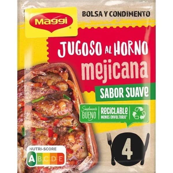 Jugoso al horno receta mejicana MAGGI, sobre 38 g - 0.04 kg - Imagen del producto en Findit