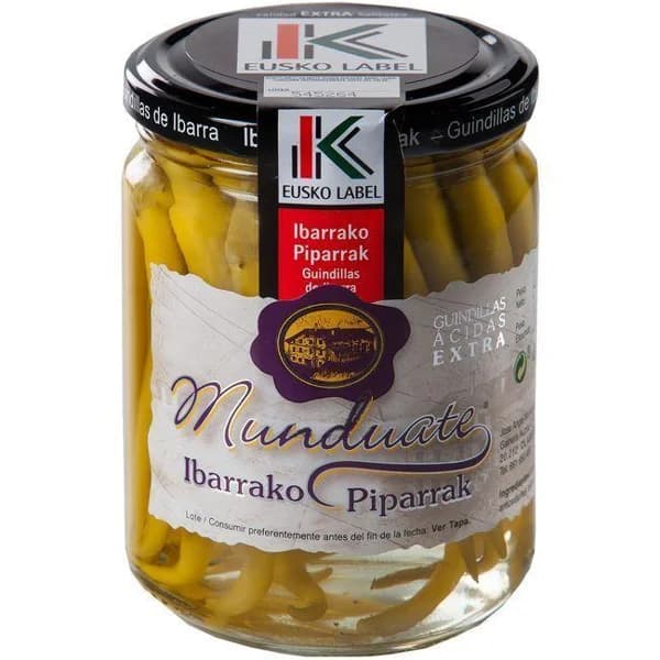 Guindillas de Ibarra MUNDUATE, frasco 155 g - 0.16 kg - Imagen del producto en Findit