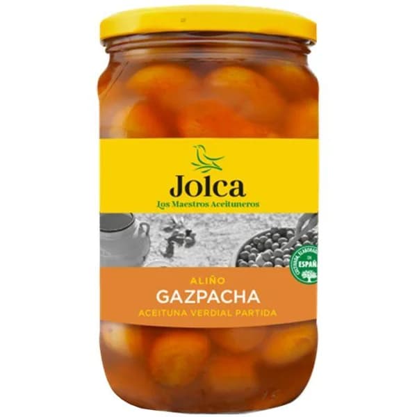 Aceitunas verde gazpacho JOLCA, frasco 720 g - 0.72 kg - Imagen del producto en Findit