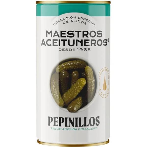 Pepinillo sabor anchoa M. ACEITUNEROS, lata 180 g - 0.18 kg - Imagen del producto en Findit
