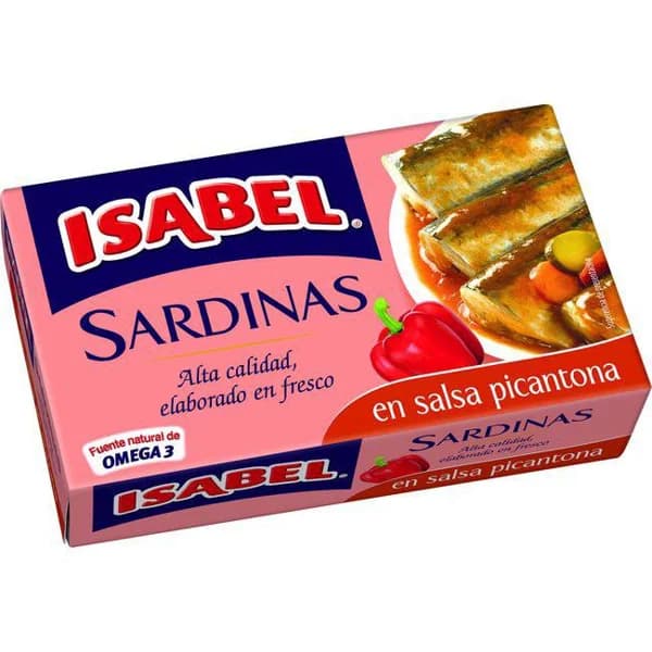 Sardina picante con guindilla ISABEL, lata 81 g - 0.08 kg - Imagen del producto en Findit