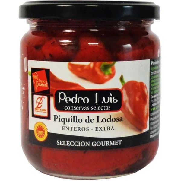Pimiento de piquillo D.O. Lodosa PEDRO LUIS, frasco 330 g - 0.33 kg - Imagen del producto en Findit