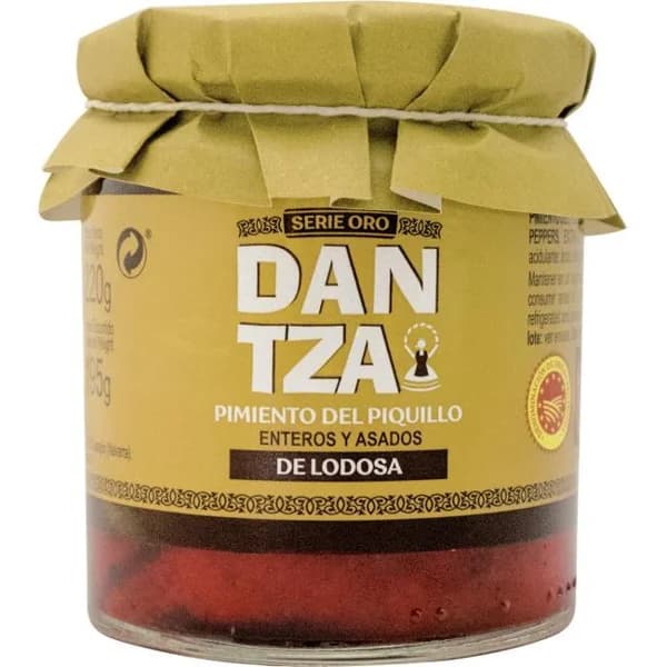 Pimiento de piquillo D.O. Lodosa DANTZA, frasco 195 g - 0.2 kg - Imagen del producto en Findit
