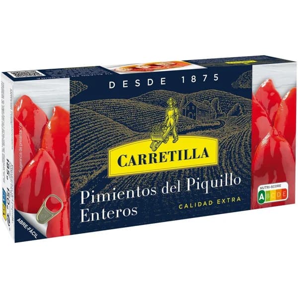 Pimiento piquillo entero CARRETILLA, lata 150 g - 0.15 kg - Imagen del producto en Findit