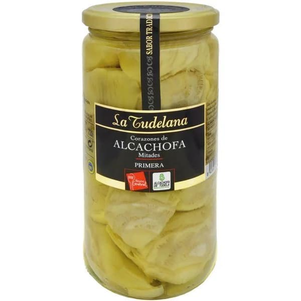 Alcachofa en mitades I.G.P. LA TUDELANA, frasco 400 g - 1 ud - Imagen del producto en Findit