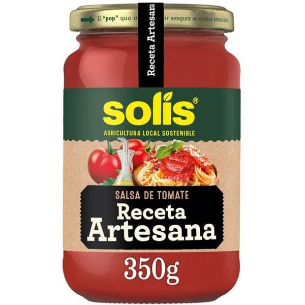Tomate casero sin trocitos SOLIS, frasco 350 g - 0.35 kg - Imagen del producto en Findit