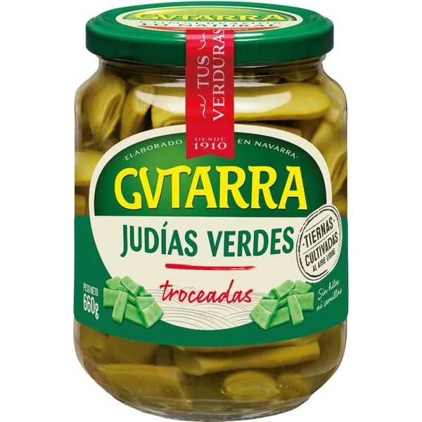 Judía verde en trozos GUTARRA, frasco 350 g - 0.35 kg - Imagen del producto en Findit