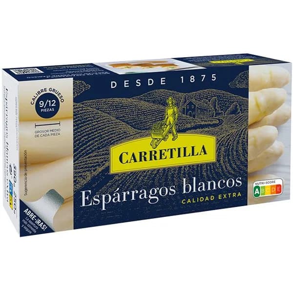 Espárrago grueso 9/12 piezas CARRETILLA, lata 250 g - 0.25 kg - Imagen del producto en Findit