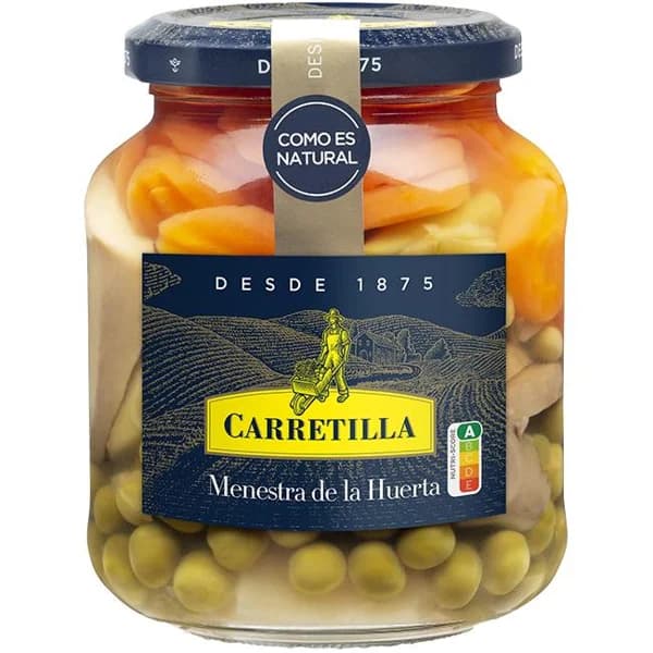 Menestra de verduras CARRETILLA, frasco 225 g - 0.23 kg - Imagen del producto en Findit
