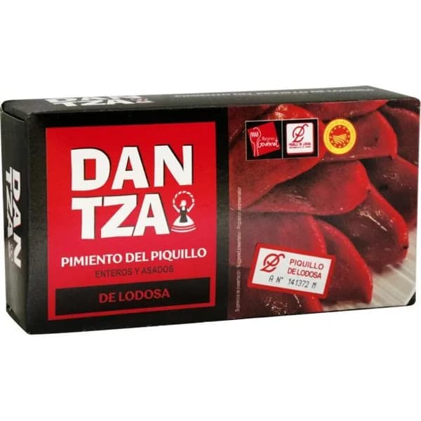 Pimiento de piquillo D.O. Lodosa DANTZA, lata 340 g - 0.34 kg - Imagen del producto en Findit