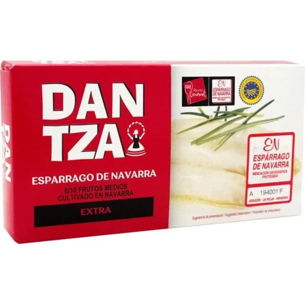 Espárrago blanco I.G.P. 6/8 piezas DANTZA, lata 125 g - 0.12 kg - Imagen del producto en Findit