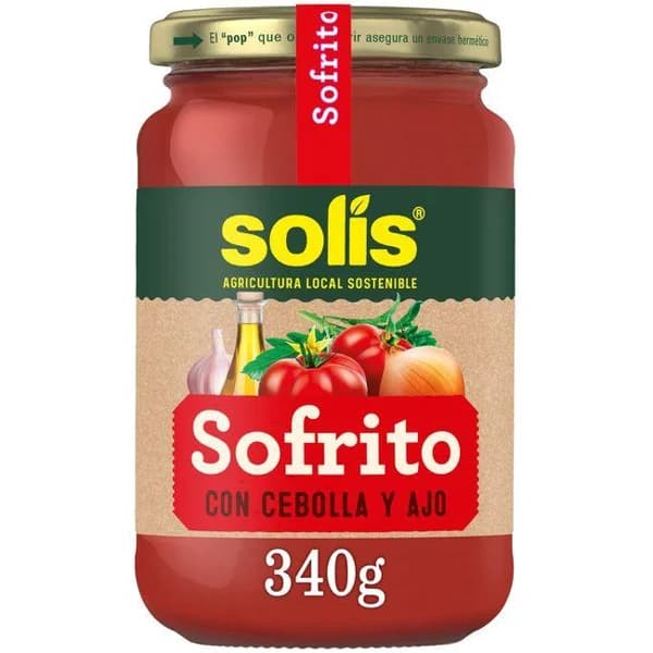 Tomate sofrito estilo casero SOLIS, frasco 340 g - 0.34 kg - Imagen del producto en Findit