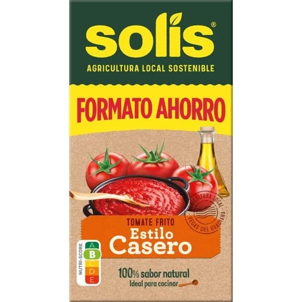 Tomate frito casero SOLÍS, brik 500 g - 0.5 kg - Imagen del producto en Findit