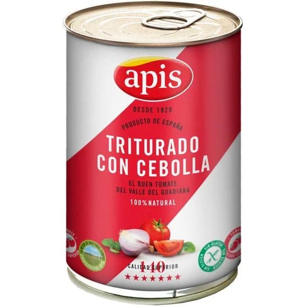 Tomate triturado con cebolla APIS, lata 400 g - 0.4 kg - Imagen del producto en Findit