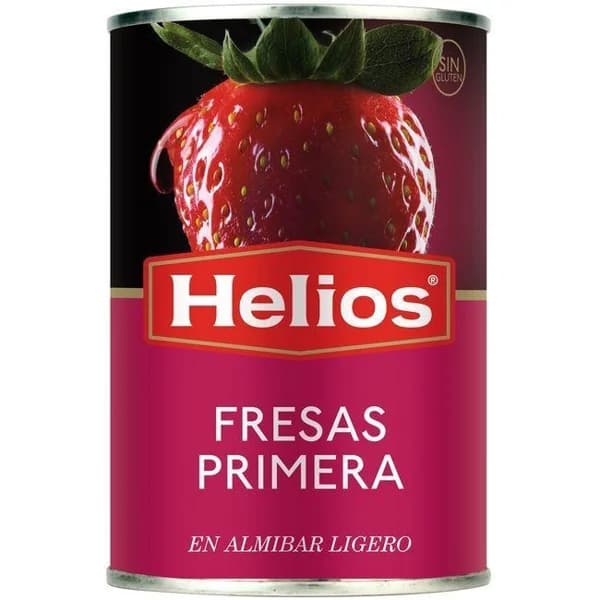 Fresas en almíbar HELIOS, lata 145 g - 0.15 kg - Imagen del producto en Findit