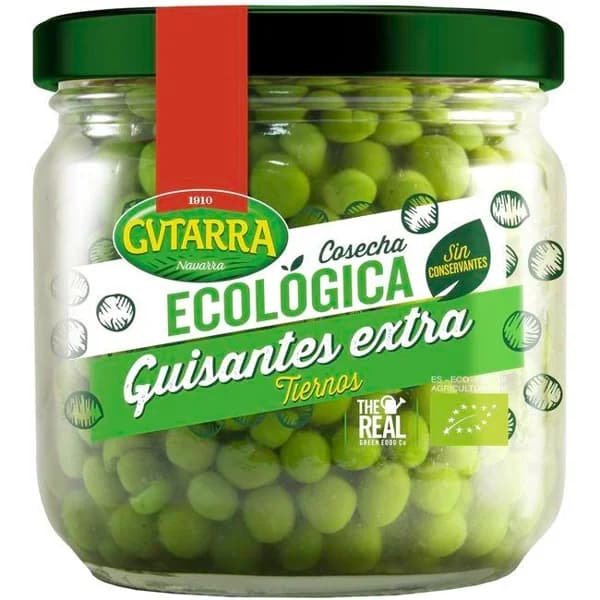 Guisantes extra eco GVTARRA, frasco 180 g - 0.18 kg - Imagen del producto en Findit