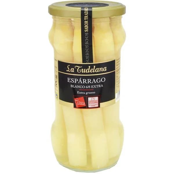 Espárrago blanco 6/8 piezas D.O. LA TUDELANA, frasco 325 g - 0.33 kg - Imagen del producto en Findit