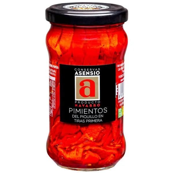Pimiento de piquillo en tiras ASENSIO, frasco 290 g - 1 ud - Imagen del producto en Findit