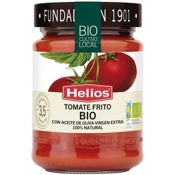 Tomate frito ecológico HELIOS, frasco 300 g - 0.3 kg - Imagen del producto en Findit