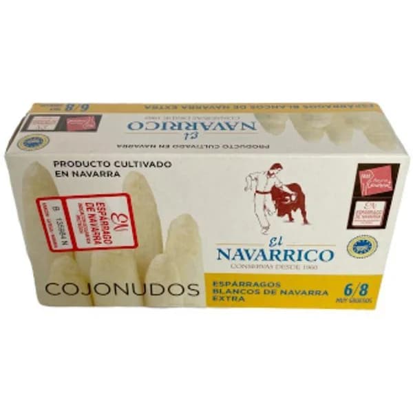 Espárrago extra IGP Navarra 6/8 frutos NAVARRICO, lata 250 g - 0.25 kg - Imagen del producto en Findit
